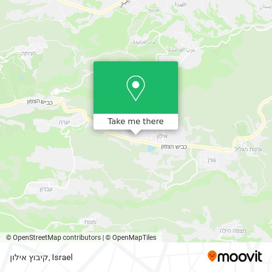 קיבוץ אילון map