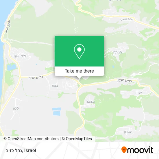 Карта נחל כזיב