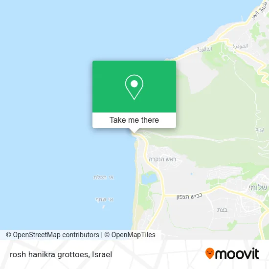 Карта rosh hanikra grottoes