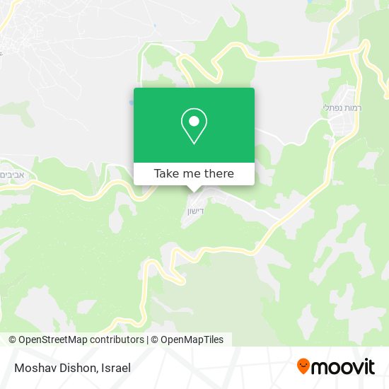 Карта Moshav Dishon