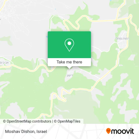 Карта Moshav Dishon