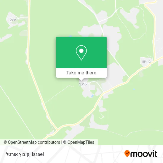 Карта קיבוץ אורטל