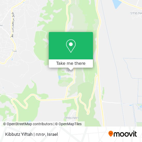 Карта Kibbutz Yiftah | יפתח