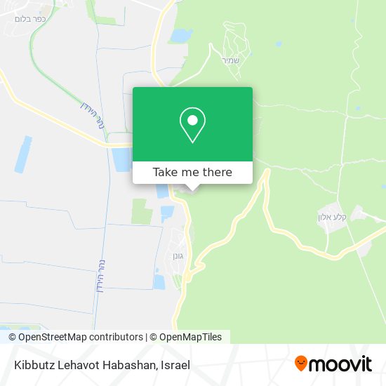 Kibbutz Lehavot Habashan map