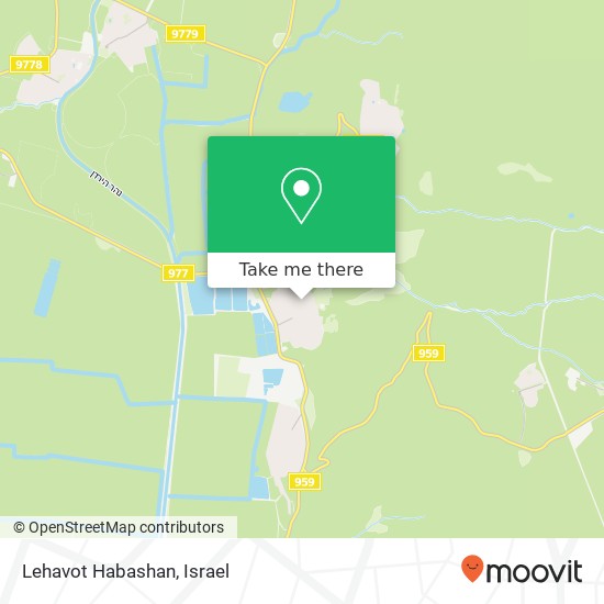 Lehavot Habashan map