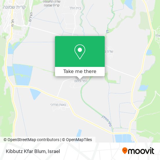 Карта Kibbutz Kfar Blum