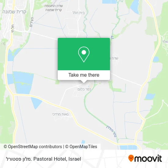Карта מלון פסטורל. Pastoral Hotel