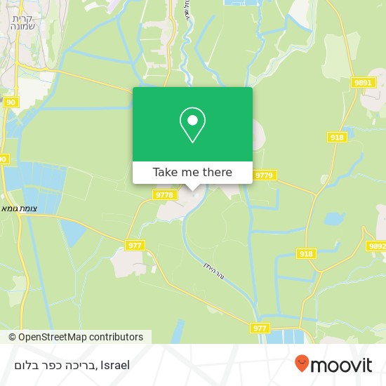 בריכה כפר בלום map