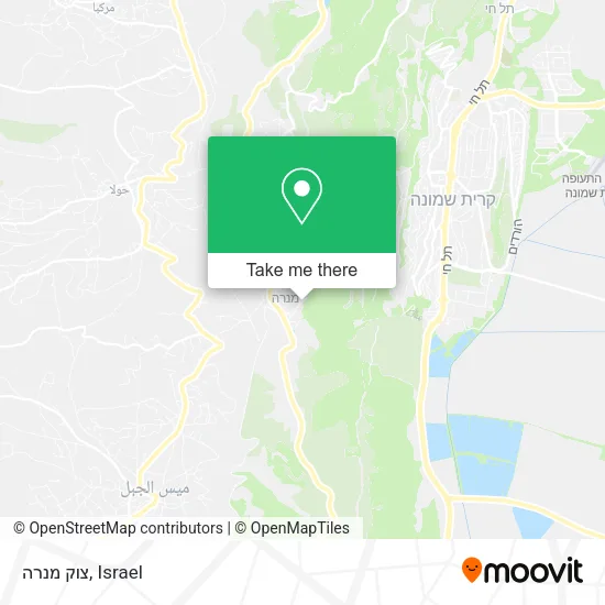 Карта צוק מנרה