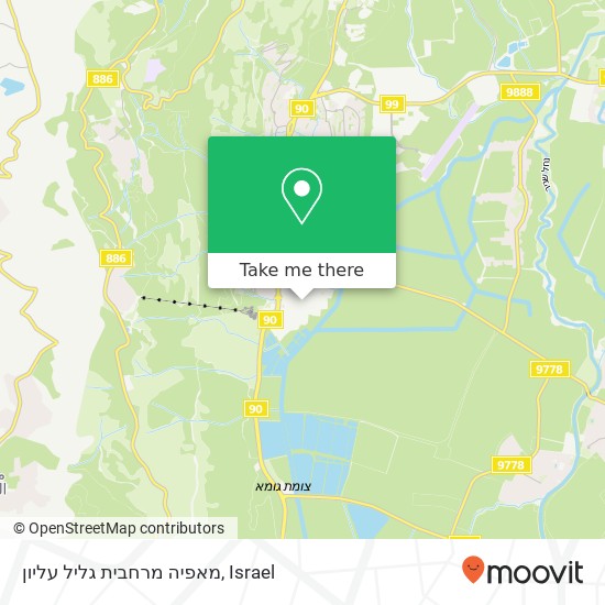 מאפיה מרחבית גליל עליון map