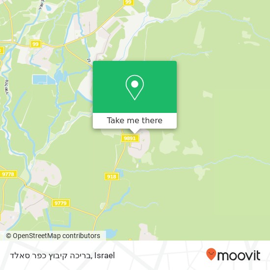 בריכה קיבוץ כפר סאלד map