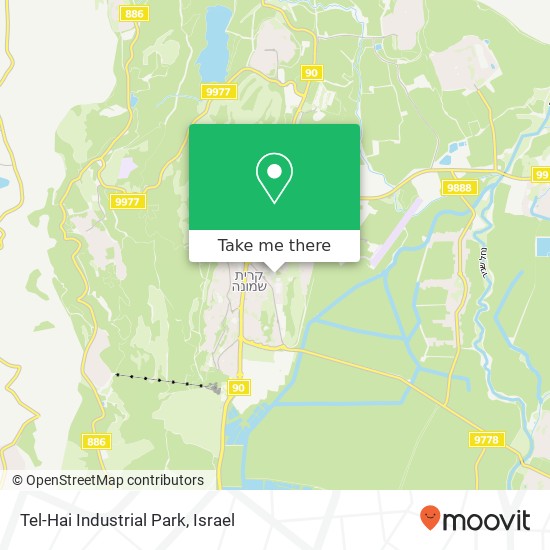 Карта Tel-Hai Industrial Park