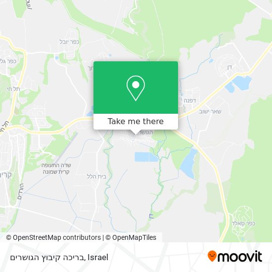 בריכה קיבוץ הגושרים map