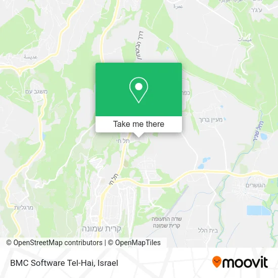 Карта BMC Software Tel-Hai