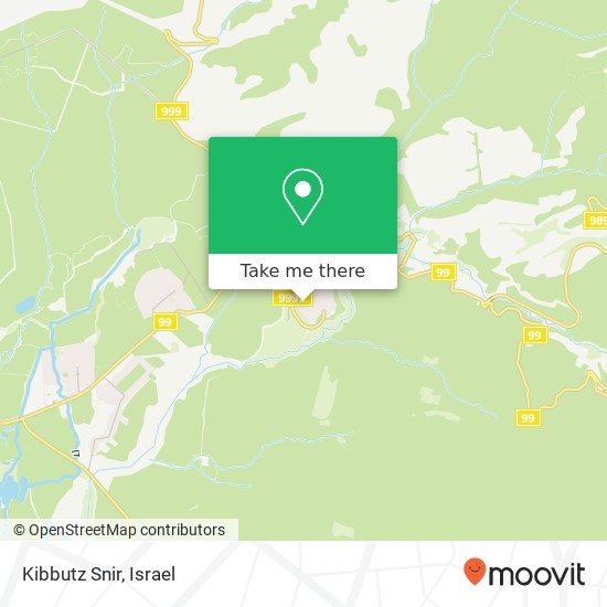 Kibbutz Snir map
