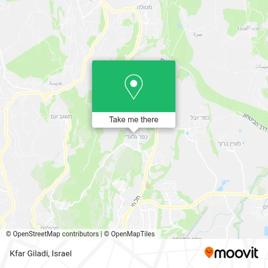Kfar Giladi map