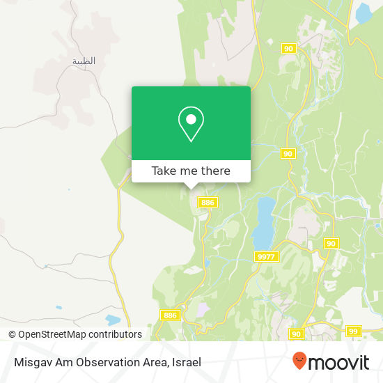 Misgav Am Observation Area map