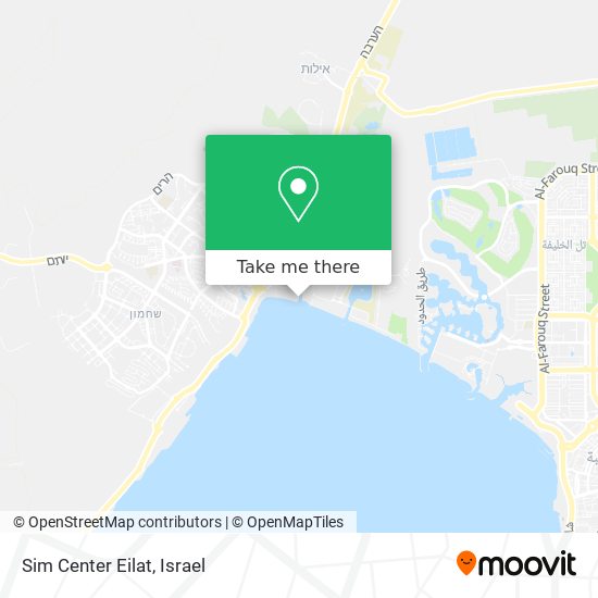 Sim Center Eilat map