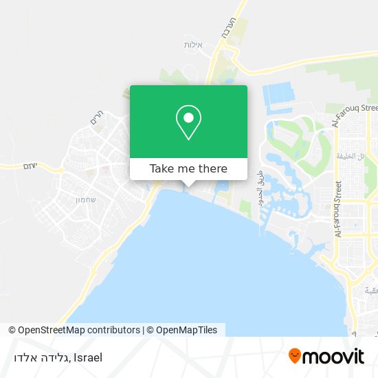 גלידה אלדו map