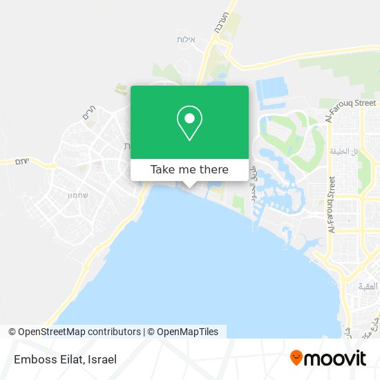 Emboss Eilat map
