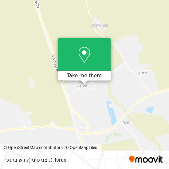 ניצני סיני (קדש ברנע) map