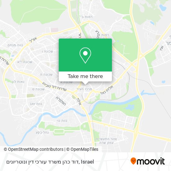 דוד כהן משרד עורכי דין ונוטריונים map