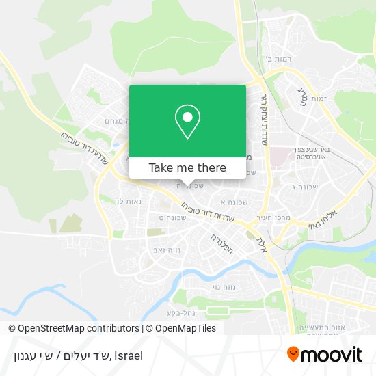 ש'ד יעלים / ש י עגנון map