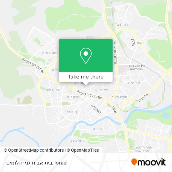 בית אבות גני יהלומים map