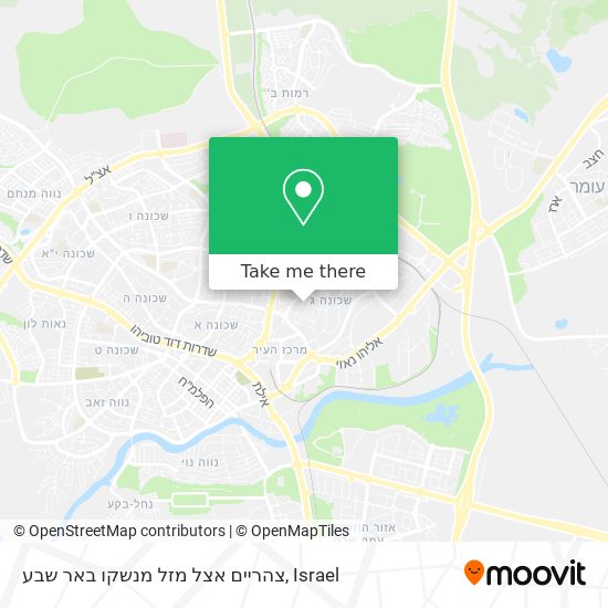 צהריים אצל מזל מנשקו באר שבע map