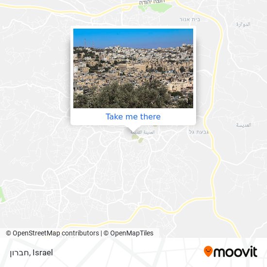 חברון map