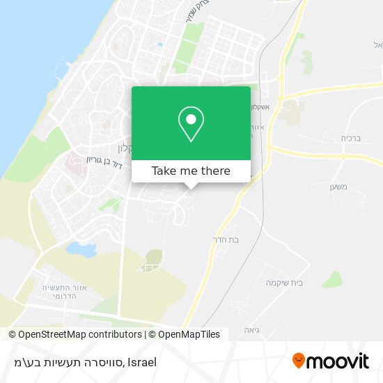 סוויסרה תעשיות בע\מ map