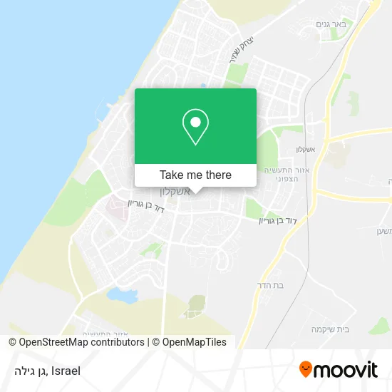 Карта גן גילה