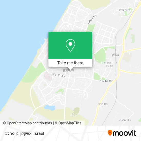 Карта אשקלון גן סחלב