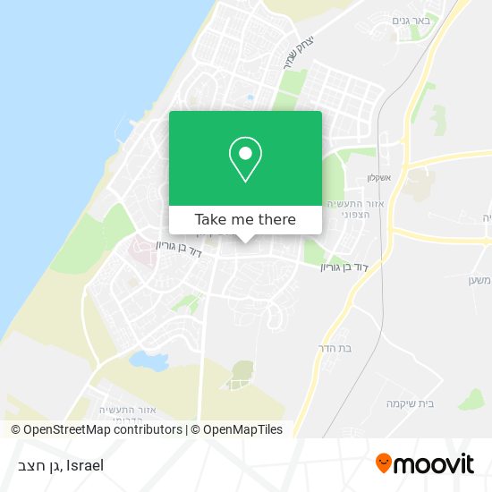 גן חצב map