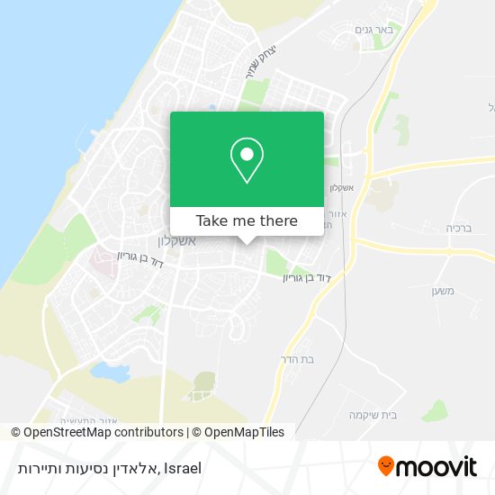 אלאדין נסיעות ותיירות map