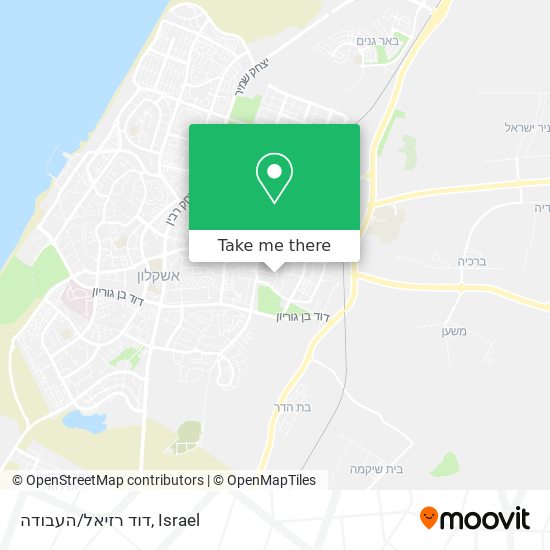 Карта דוד רזיאל/העבודה