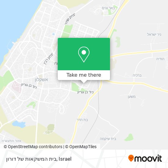 בית המשקאות של דורון map