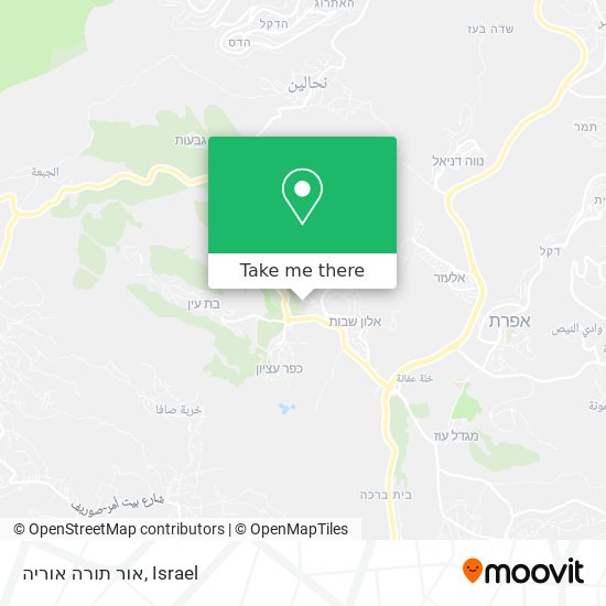 אור תורה אוריה map