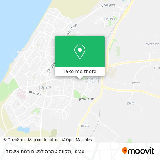 מקווה טהרה לנשים רמת אשכול map