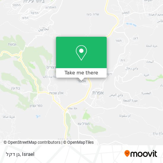 גן דקל map