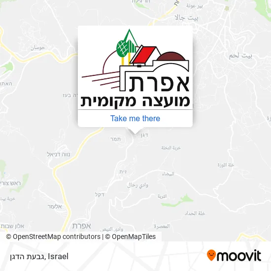 Карта גבעת הדגן