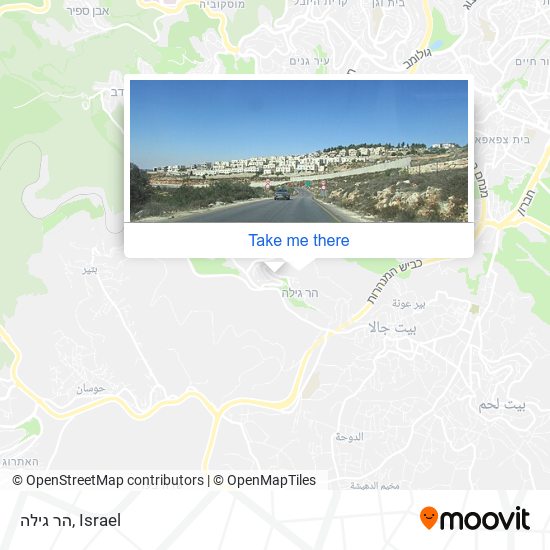 הר גילה map