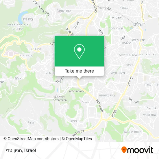 Карта חניון טדי