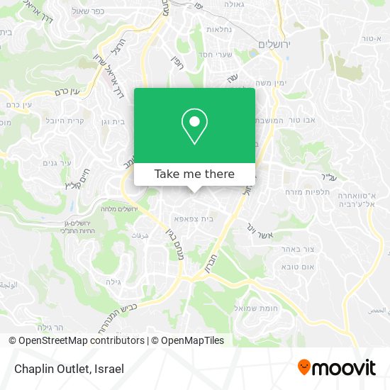 Chaplin Outlet map