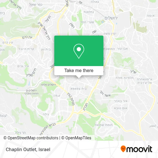 Chaplin Outlet map