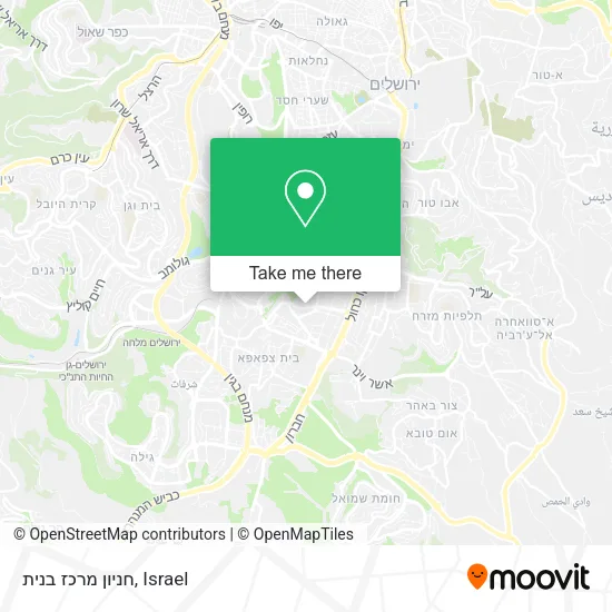 Карта חניון מרכז בנית