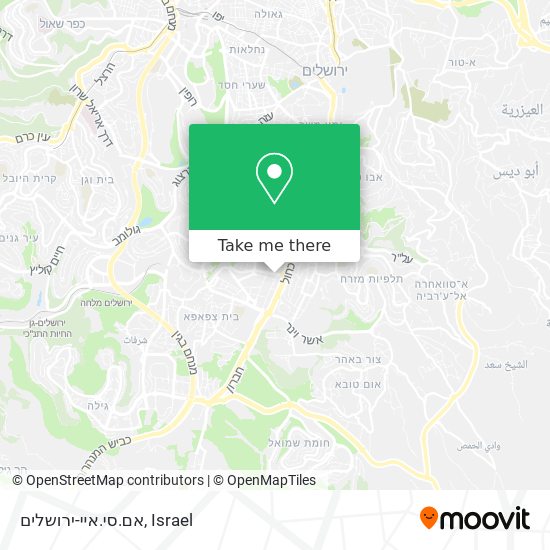 אם.סי.איי-ירושלים map