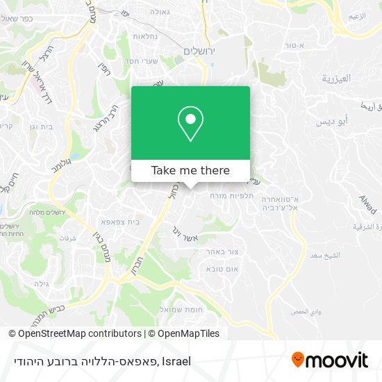 Карта פאפאס-הללויה ברובע היהודי