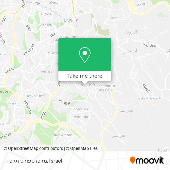 מרכז ספורט תלפ ז map