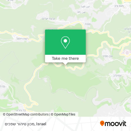 מכון טיהור שפכים map